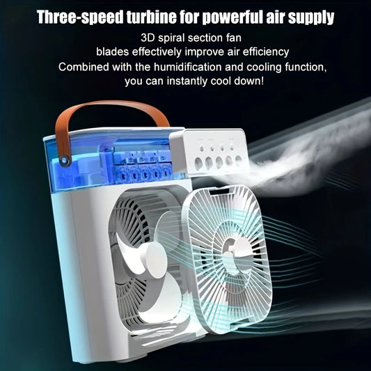 Nano Spray Mist Fan – Ultra Cooling Power with Strong Wind!