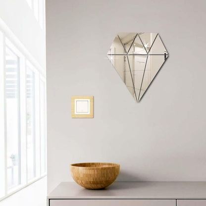 Acrylic Diamond Mirror Wall Stickers – Luxury Look, Effortless Style