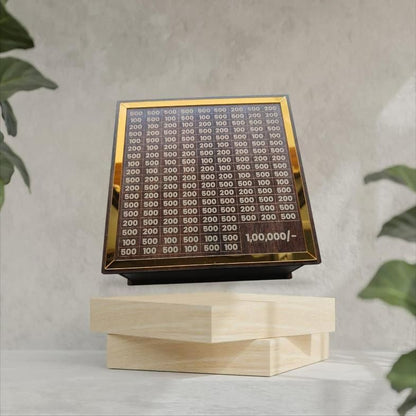 Personalized Wooden Cash Tracker Box