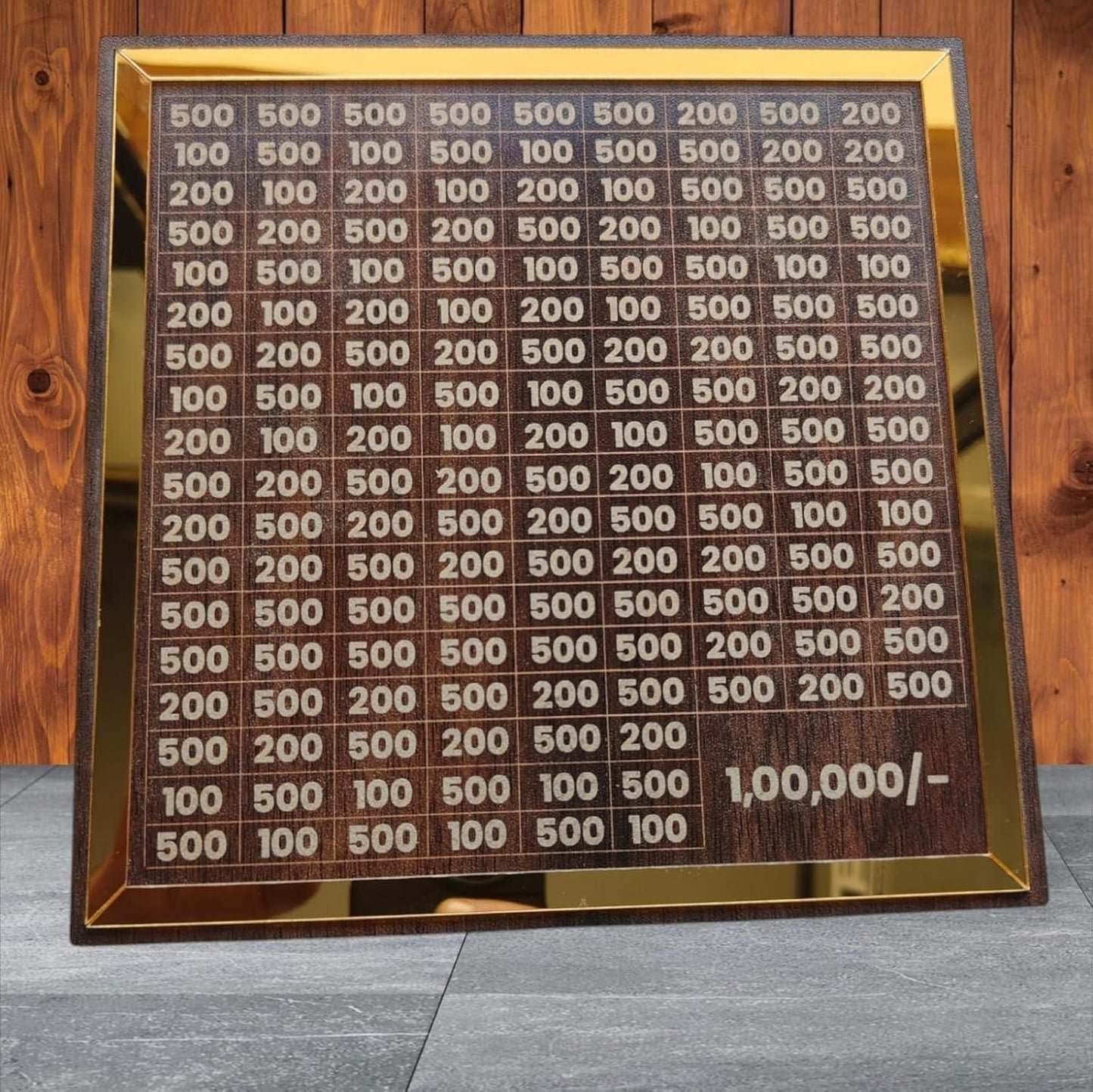 Personalized Wooden Cash Tracker Box