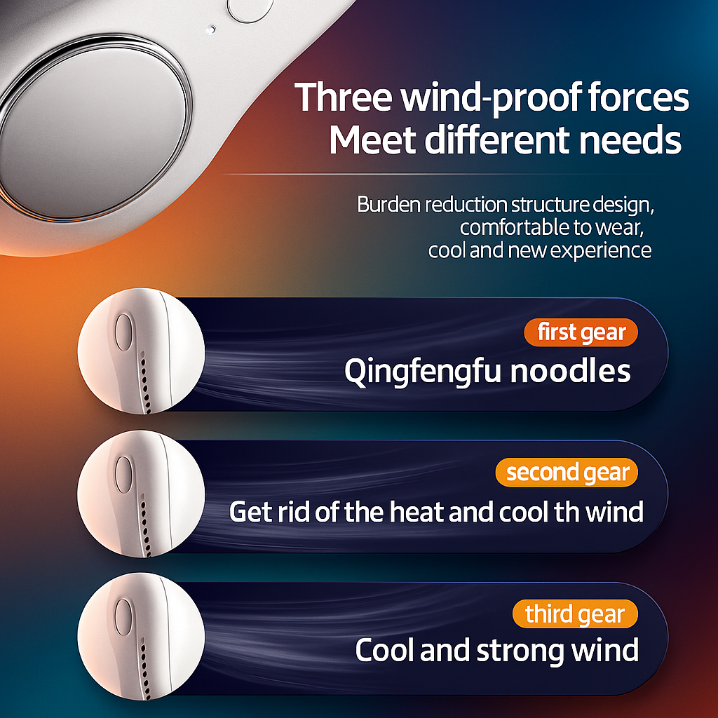 Breeze Aura Wearable Neck Fan