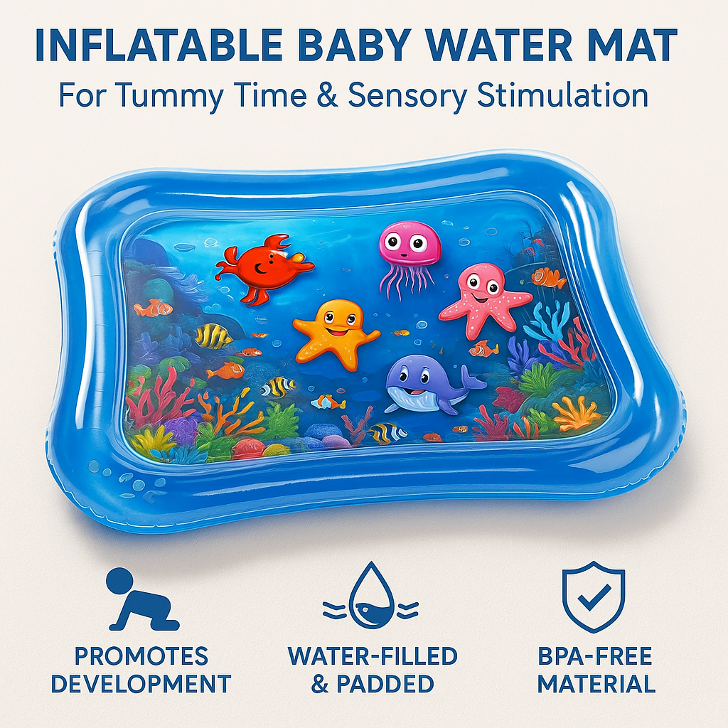 Baby Inflatable Tummy Time Water Play Mat