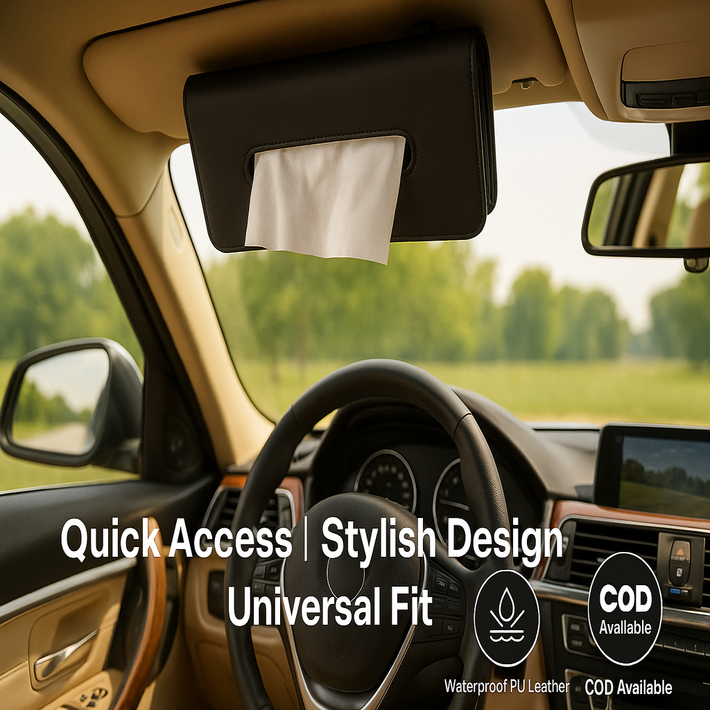 Car Visor Tissue Holder Box