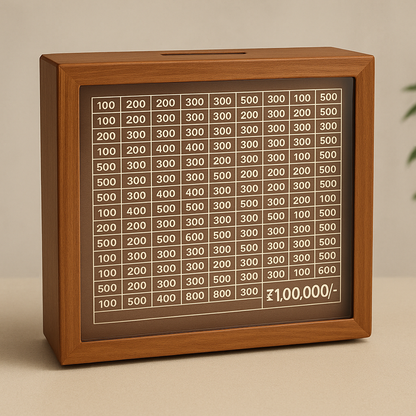 Personalized Wooden Cash Tracker Box