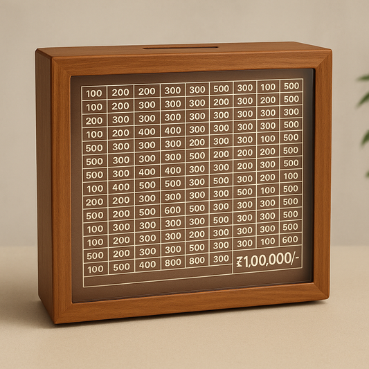 Personalized Wooden Cash Tracker Box
