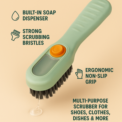 Soap Dispensing Cleaning Brush – Clean Smarter, Not Harder!