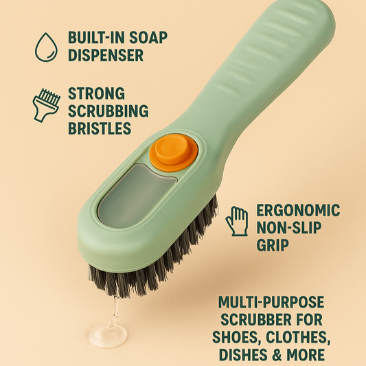 Soap Dispensing Cleaning Brush – Clean Smarter, Not Harder!