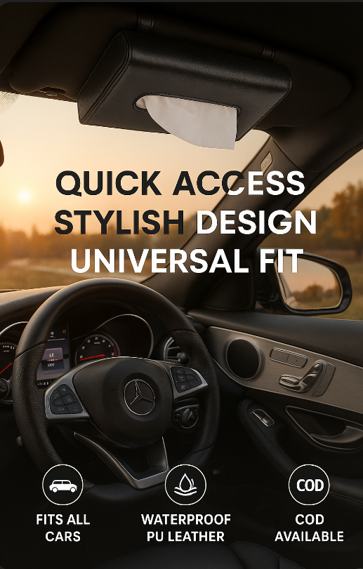 Car Visor Tissue Holder Box